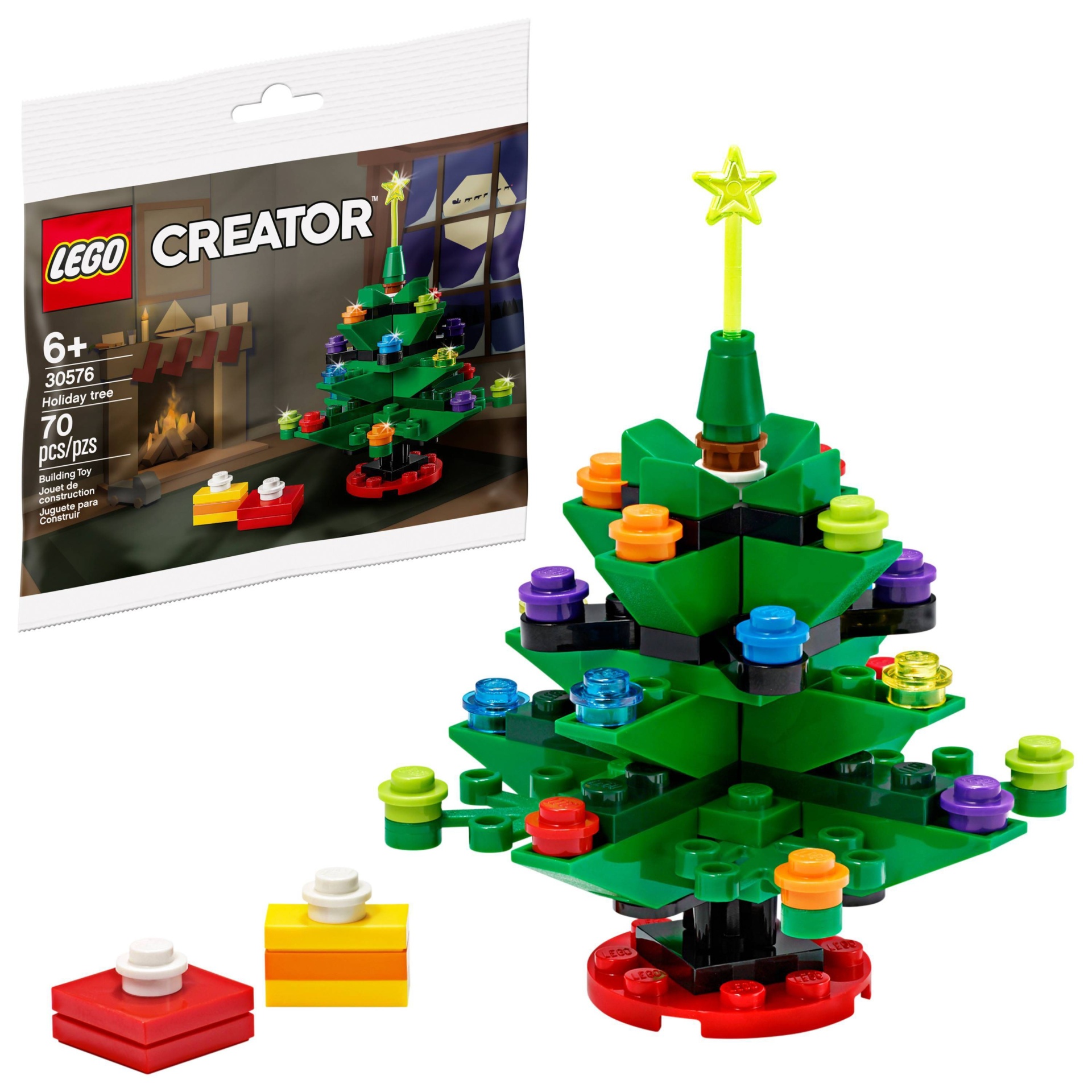 slide 1 of 6, LEGO Creator Holiday Tree Building Kit 30576, 1 ct