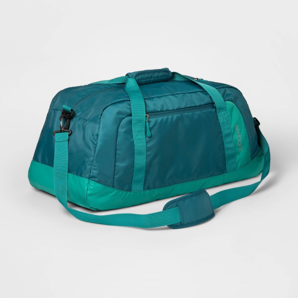 slide 3 of 5, 60L 7" Duffel Bag Turquoise Blue - Embark, 60 liter