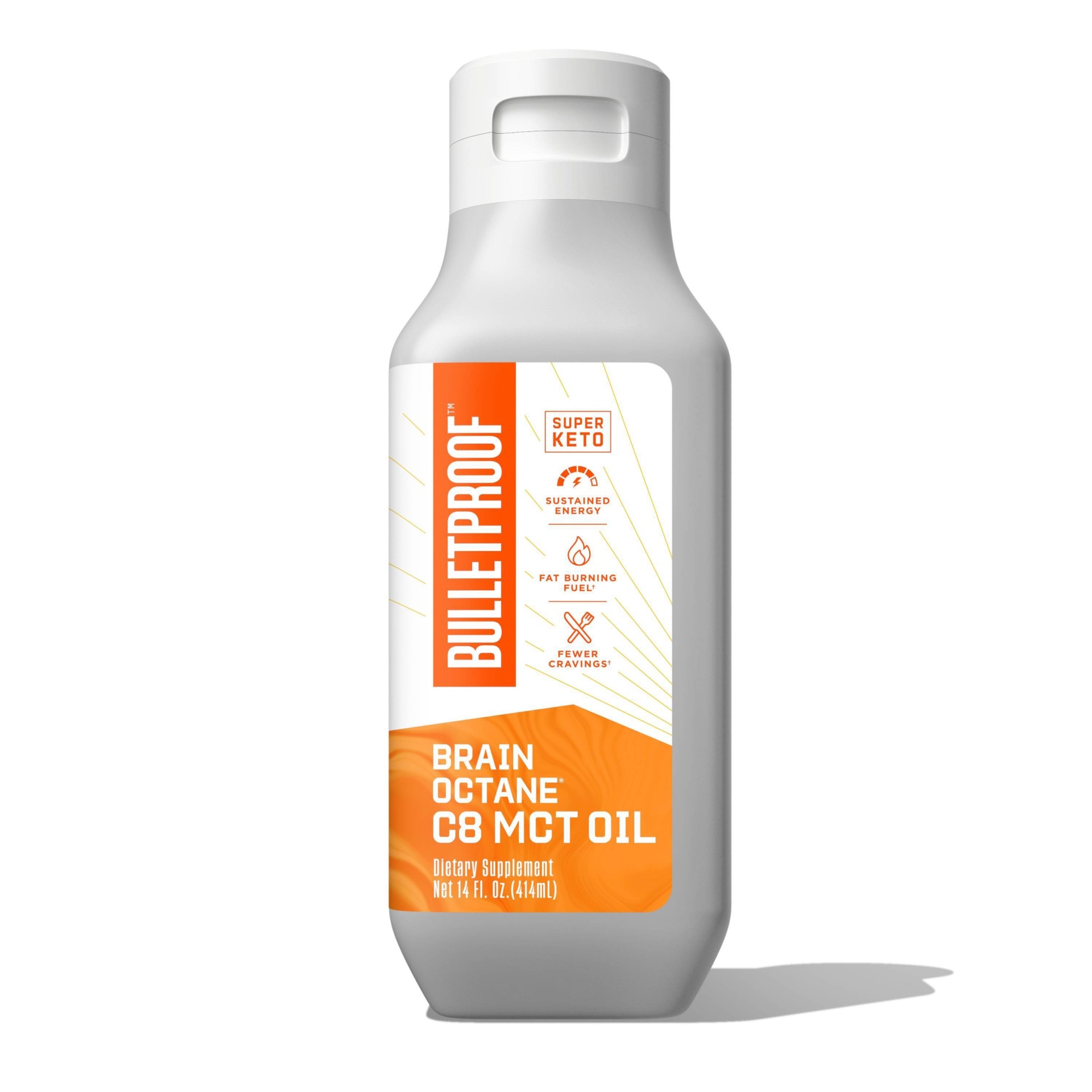 slide 1 of 4, Bulletproof Brain Octane C8 MCT Oil Dietary Supplement, 14 fl oz