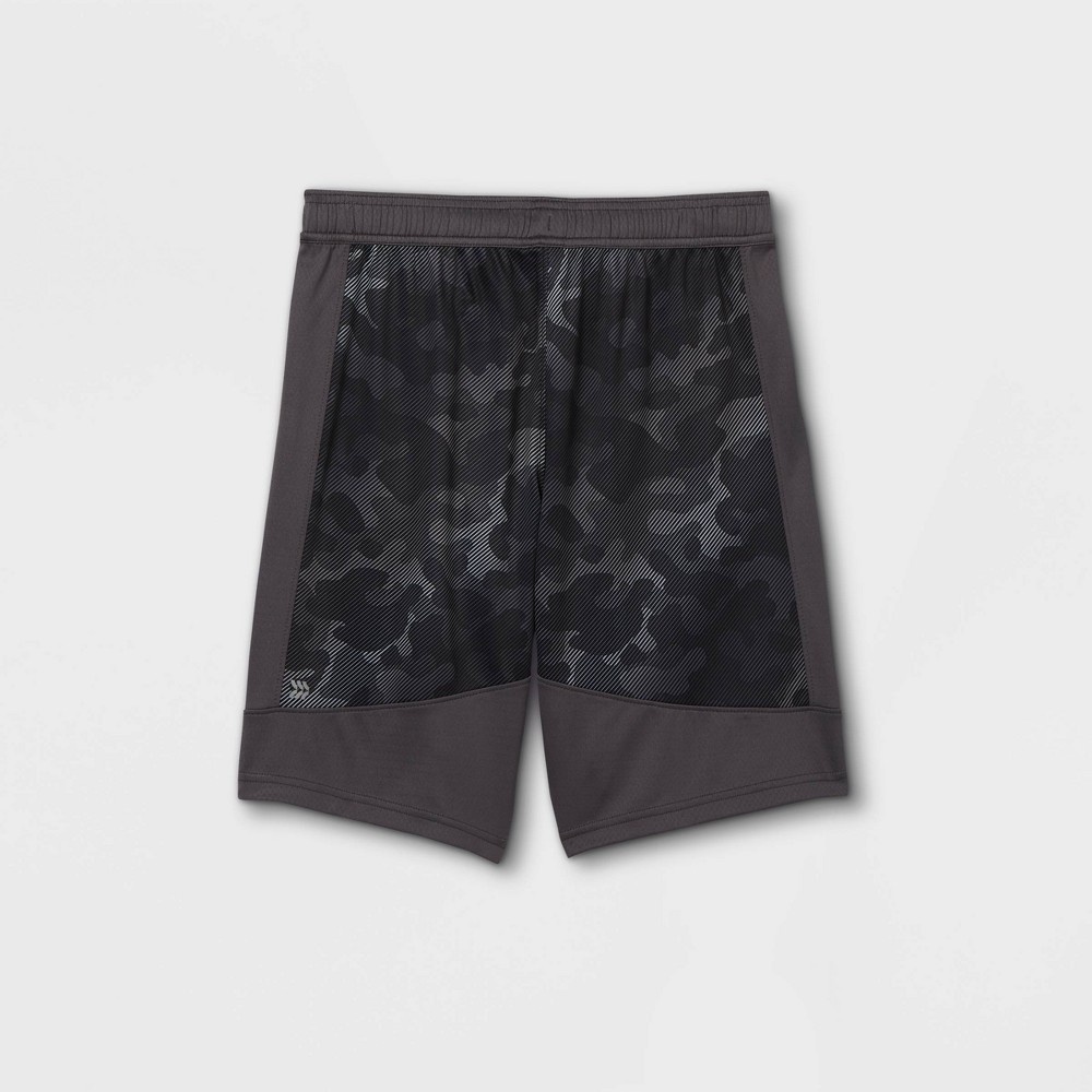 slide 2 of 2, Boys' Basketball Shorts - All in Motion Charcoal Gray L, 1 ct