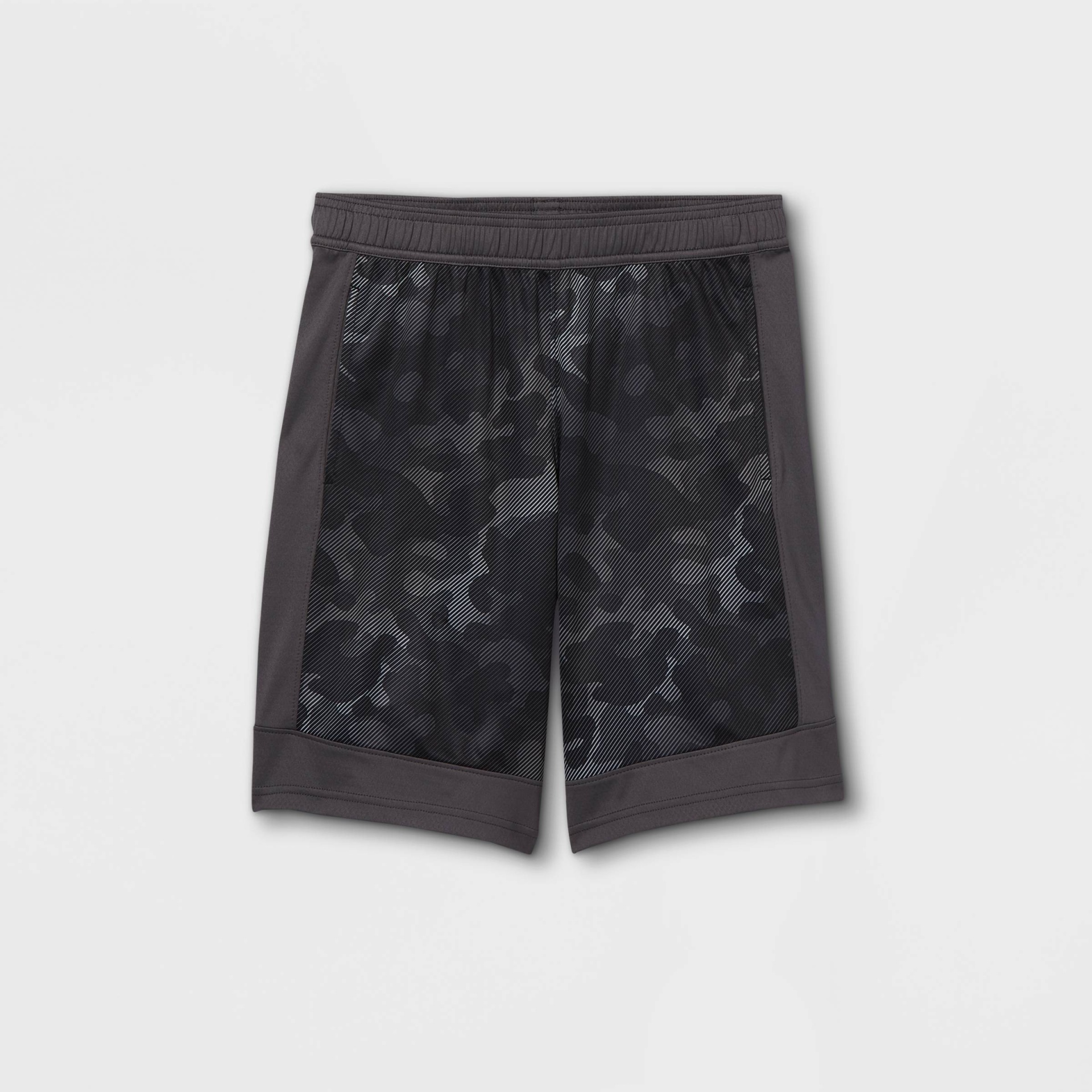 slide 1 of 2, Boys' Basketball Shorts - All in Motion Charcoal Gray L, 1 ct