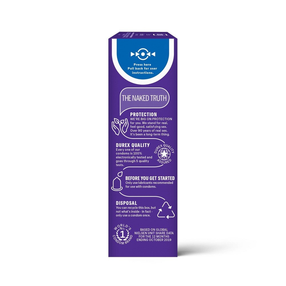 slide 4 of 7, Durex Extra Sensitive Stimulating Condoms, 12 ct