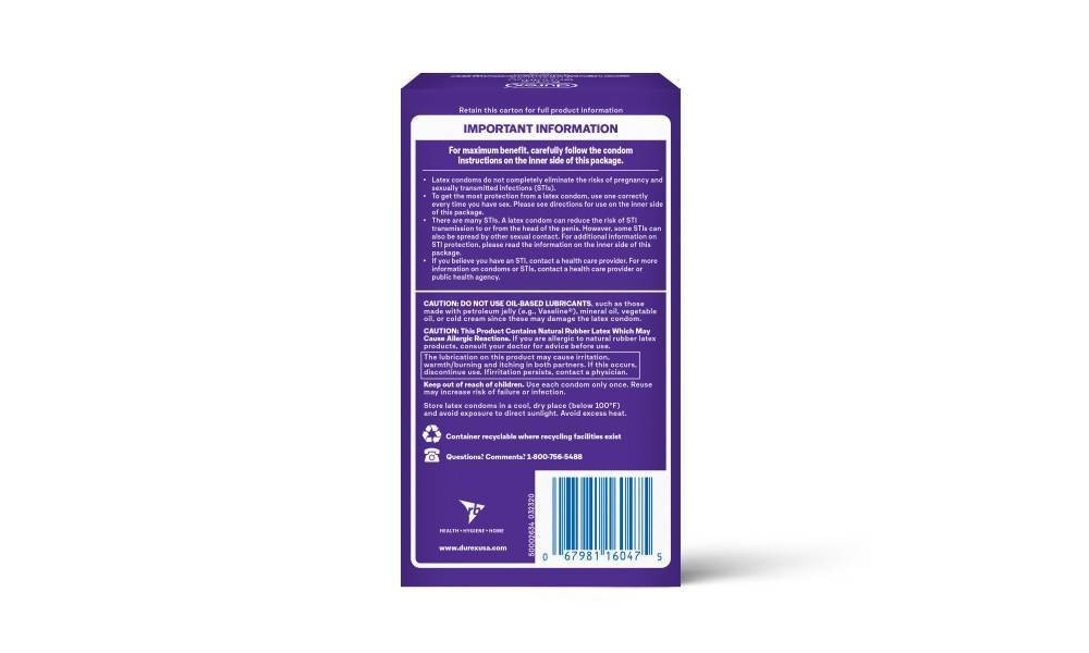 slide 6 of 7, Durex Extra Sensitive Stimulating Condoms, 12 ct