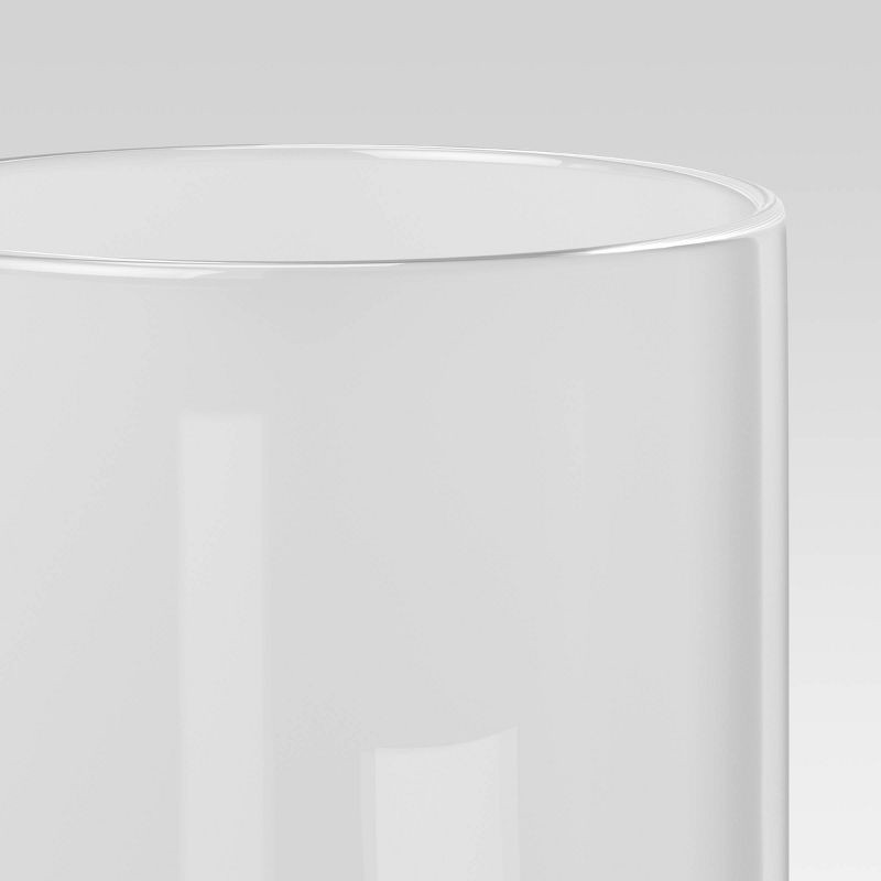 slide 3 of 3, 14" x 5" Skinny Glass Vase - Threshold™: Elegant Tabletop Hurricane, Spot Clean, Watertight Decor, 1 ct