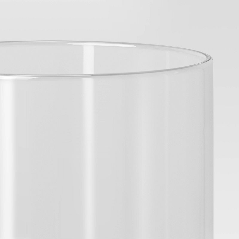 slide 3 of 3, 8" x 6" Glass Vase - Threshold™: Contemporary Cylindrical, Tabletop Decor, Watertight, 1 ct