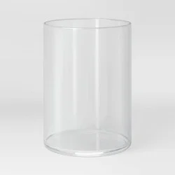 7.8"x5.8" Glass Vase - Threshold™: Contemporary Cylindrical, Tabletop Decor, Watertight