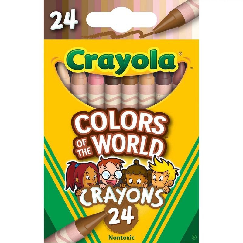 slide 2 of 4, Crayola 24ct Crayons - Colors of the World, 24 ct