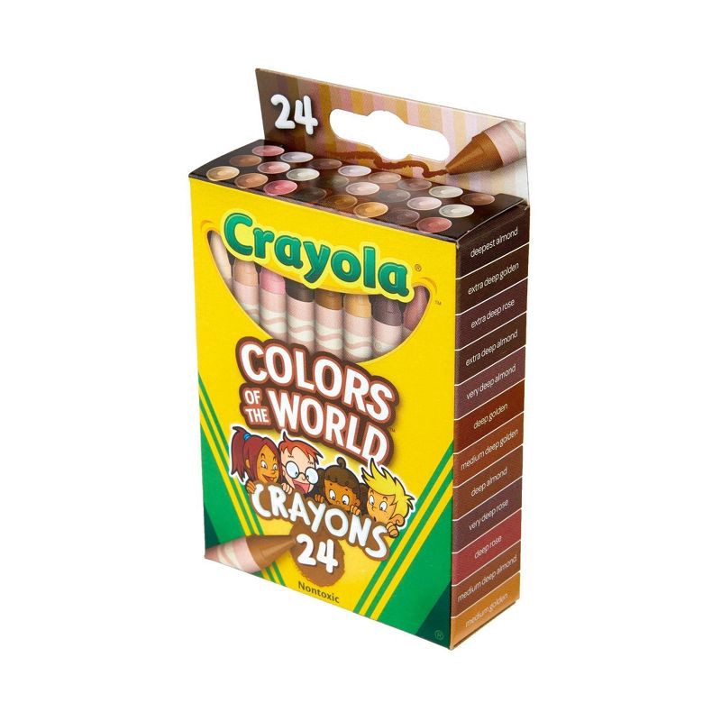 slide 3 of 4, Crayola 24ct Crayons - Colors of the World, 24 ct