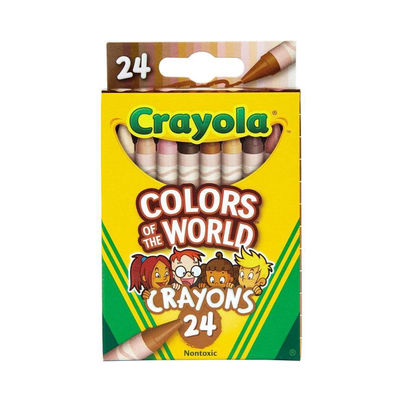 slide 1 of 4, Crayola 24ct Crayons - Colors of the World, 24 ct