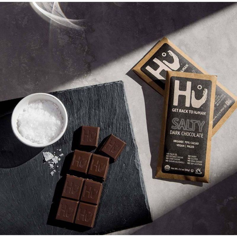 slide 3 of 4, Hu Kitchen Hu Salty Dark Chocolate 70% Cacao Candy - 2.1oz, 2.1 oz