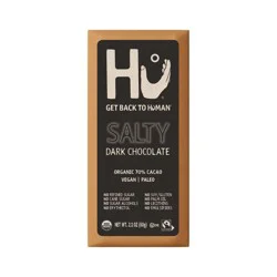 Hu Kitchen Hu Salty Dark Chocolate 70% Cacao Candy - 2.1oz