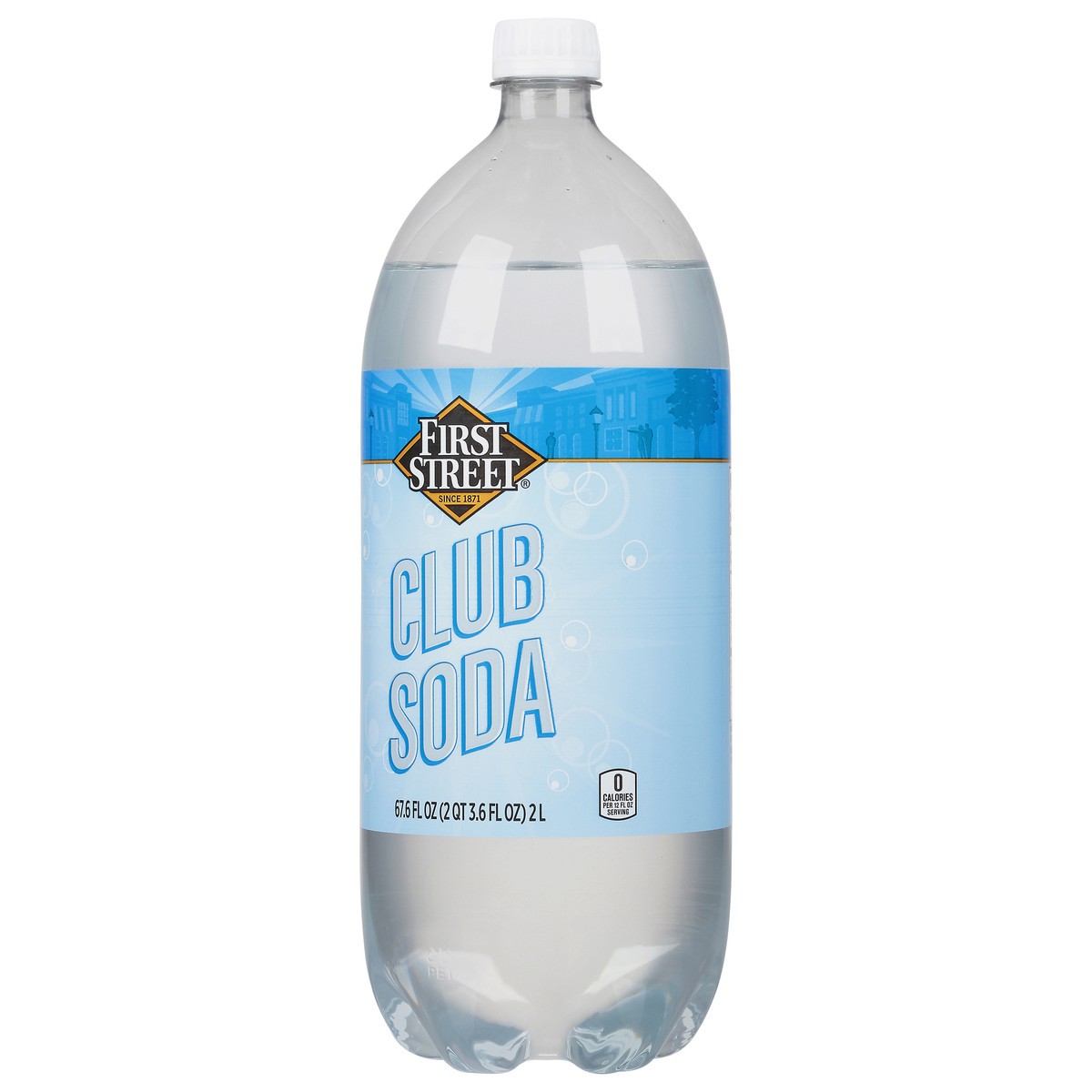 slide 12 of 13, First Street Club Soda - 2 liter, 2 liter