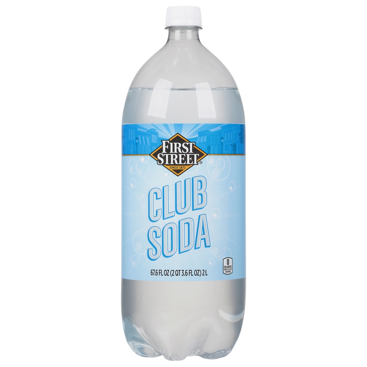 slide 1 of 13, First Street Club Soda - 2 liter, 2 liter