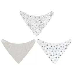 Neat Solutions Bandana Bib Set-Neutral- 3pk