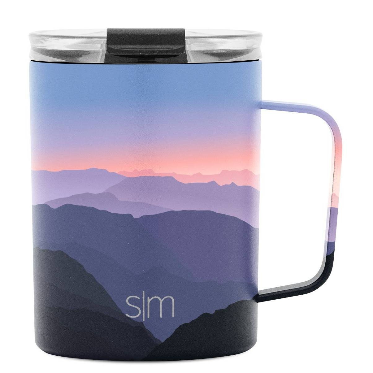 slide 1 of 2, Simple Modern Stainless Steel Scout Mug with Clear Flip Lid Alpenglow, 12 oz