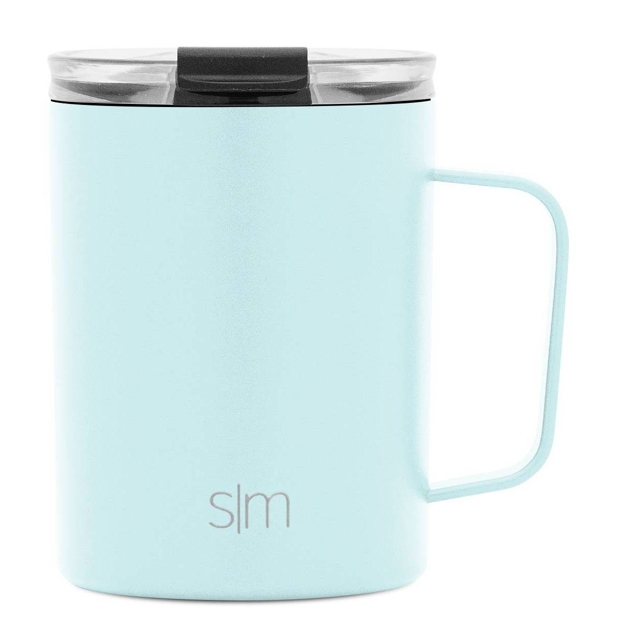 slide 1 of 2, Simple Modern Stainless Steel Scout Mug with Clear Flip Lid Seaside, 12 oz