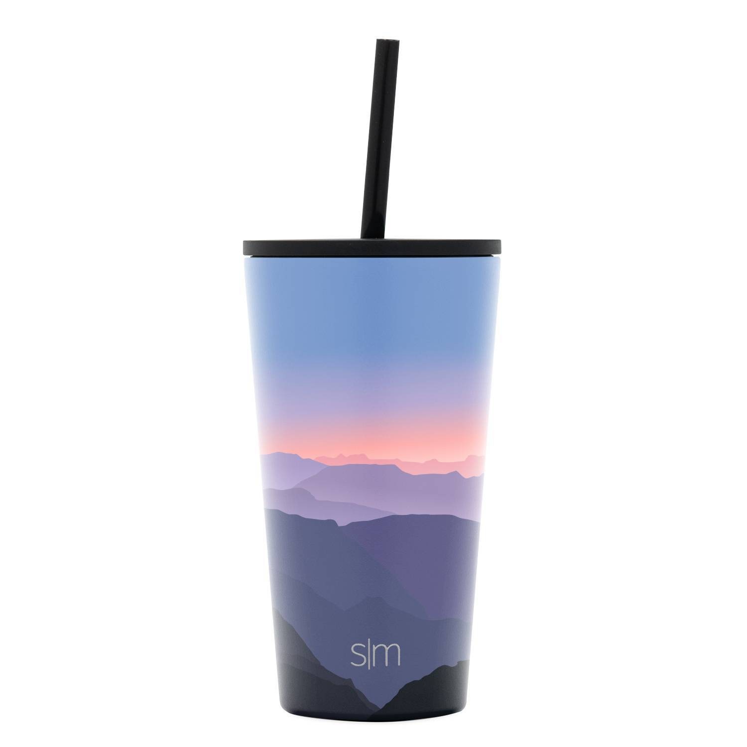 slide 1 of 2, Simple Modern Classic with Straw Lid Alpenglow, 16 oz