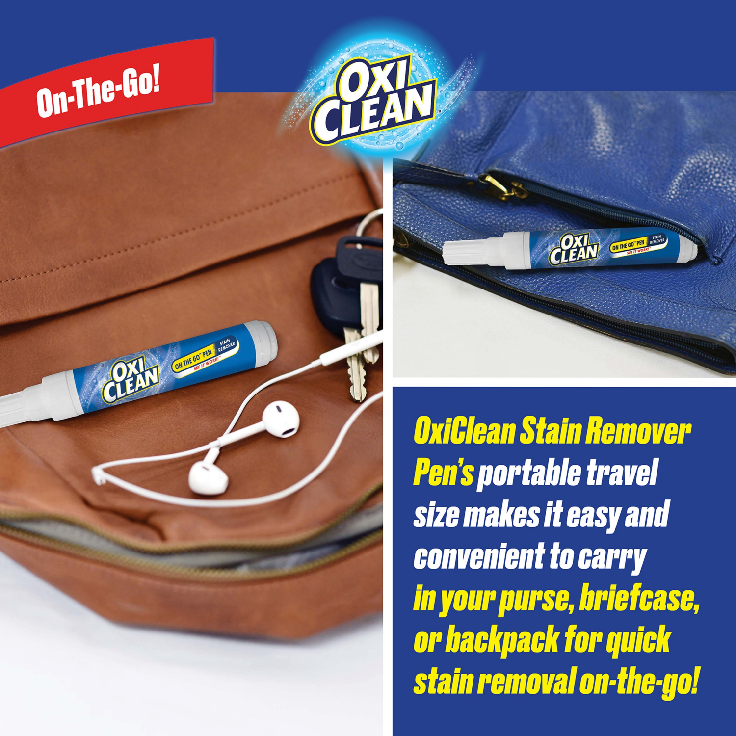 slide 5 of 7, Oxi-Clean On the Go Stain Remover Pen, 3 ct