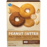slide 1 of 1, Kroger Peanut Butter Multi-Grain Toasted Cereal, 11.3 oz