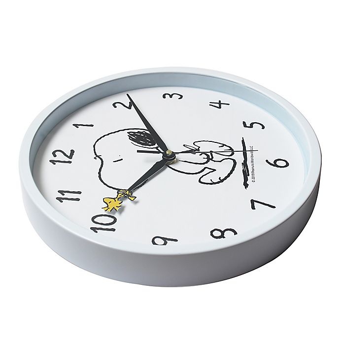 slide 2 of 4, Peanuts Snoopy Wall Clock - White, 1 ct