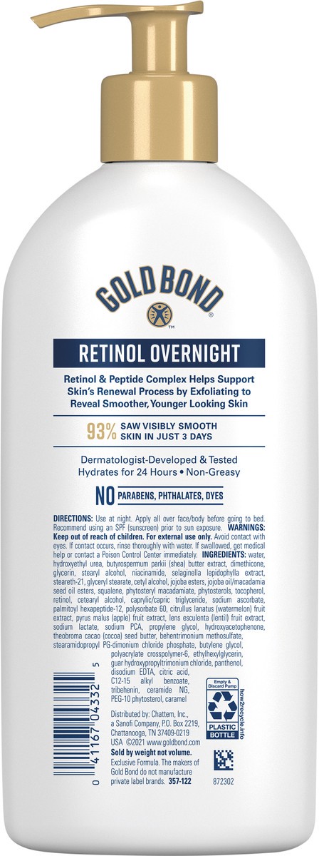 slide 4 of 9, Gold Bond Age Renew Retinol Overnight, 13 oz., 13 oz