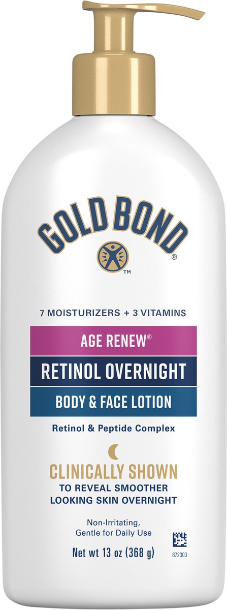 slide 7 of 9, Gold Bond Age Renew Retinol Overnight, 13 oz., 13 oz