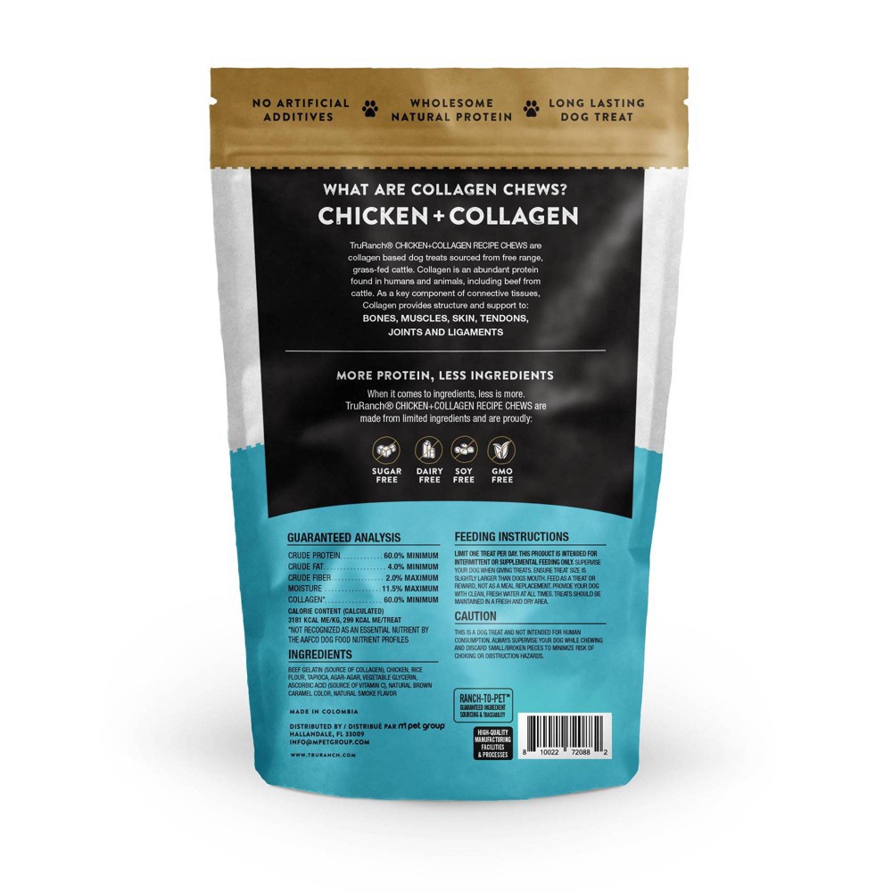 slide 3 of 3, TruRanch Collagen 9" Chicken Rolls Rawhide Free Dog Treats - 10oz, 10 oz