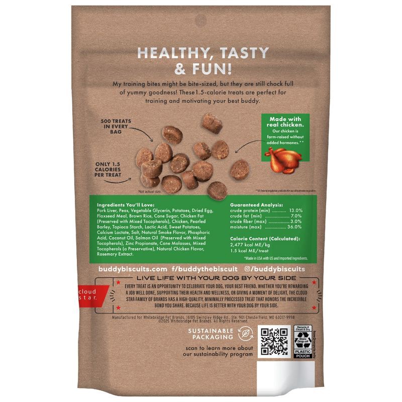 slide 2 of 11, Buddy Biscuits Training Bites Chicken Dry Dog Treats - 10oz, 10 oz