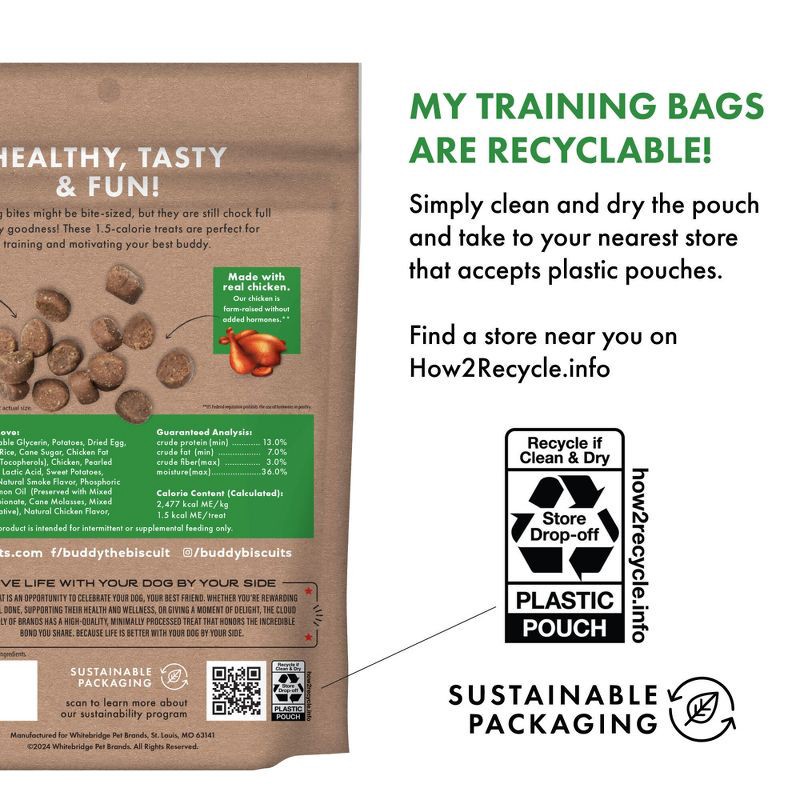 slide 6 of 11, Buddy Biscuits Training Bites Chicken Dry Dog Treats - 10oz, 10 oz