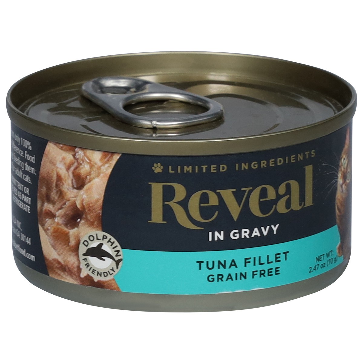 slide 9 of 10, Reveal in Gravy Grain Free Tuna Fillet Cat Food 2.47 oz, 2.47 oz