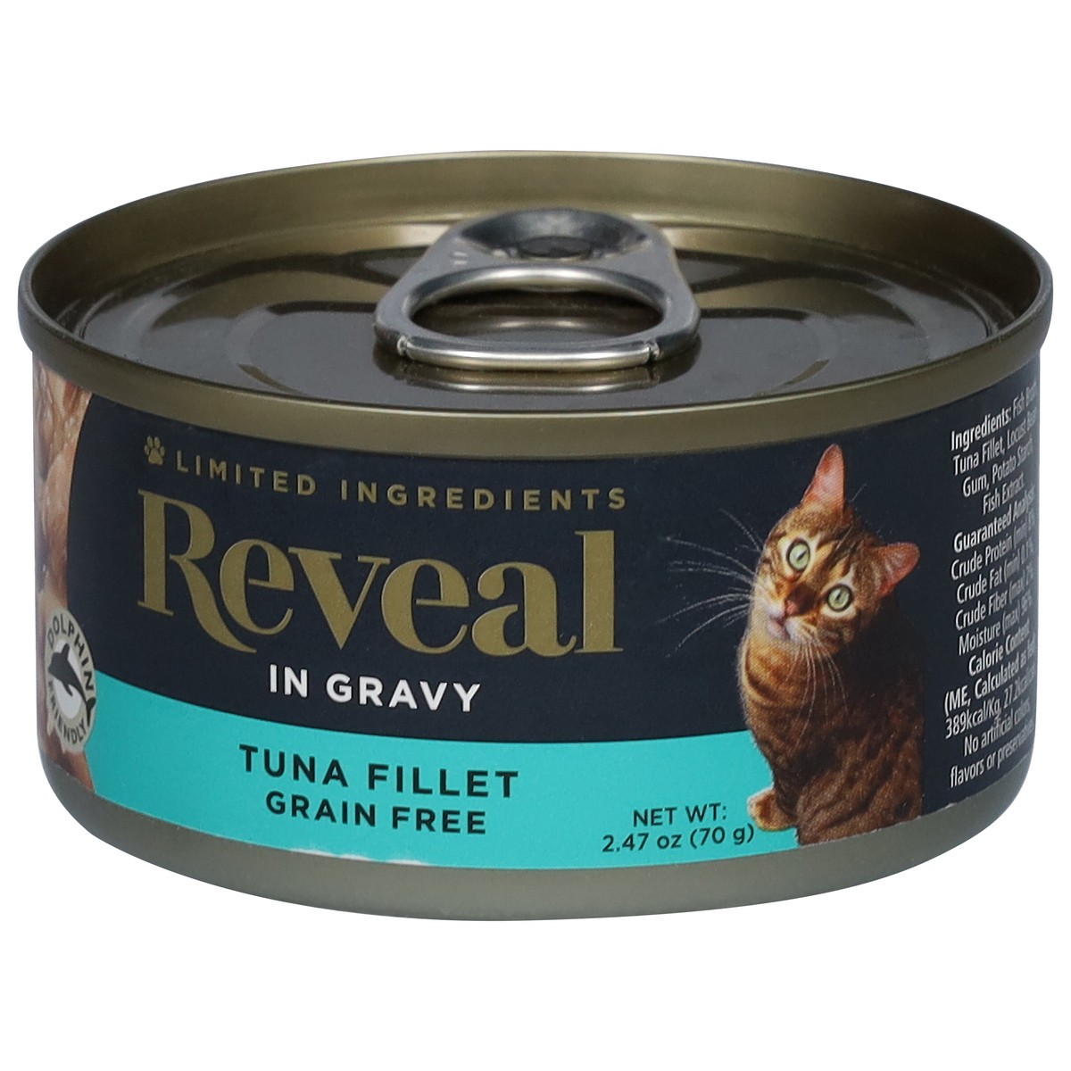 slide 6 of 10, Reveal in Gravy Grain Free Tuna Fillet Cat Food 2.47 oz, 2.47 oz