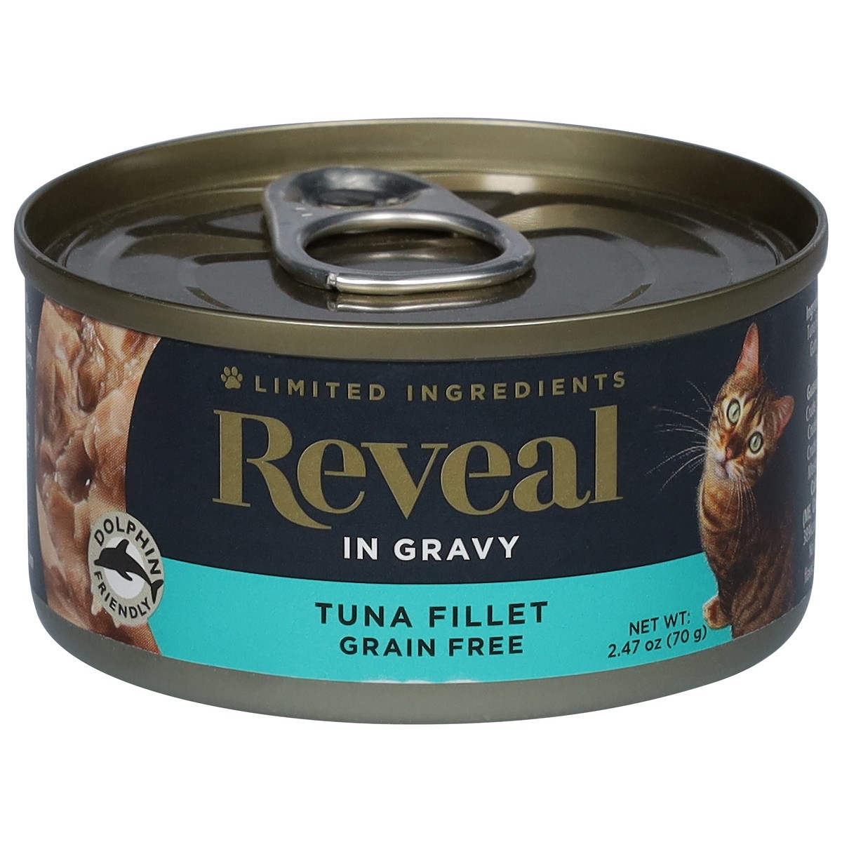 slide 5 of 10, Reveal in Gravy Grain Free Tuna Fillet Cat Food 2.47 oz, 2.47 oz