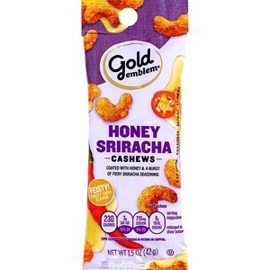 slide 1 of 1, Gold Emblem Honey Sriracha Cashews, 1.5 Oz, 1.5 oz
