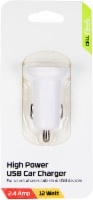 slide 1 of 1, Cellcandy High Power Usb Car Charger - White, 1 ct