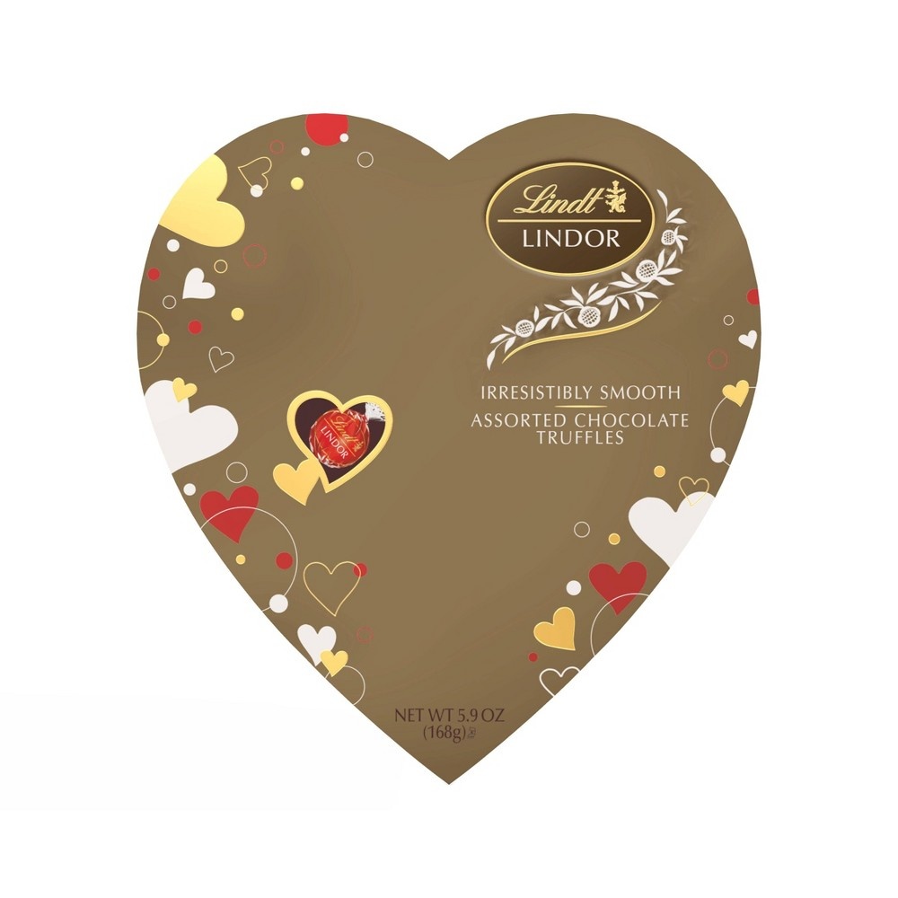 slide 2 of 3, Lindt Lindor Valentine's Assorted Chocolate Truffles, 5.9 oz