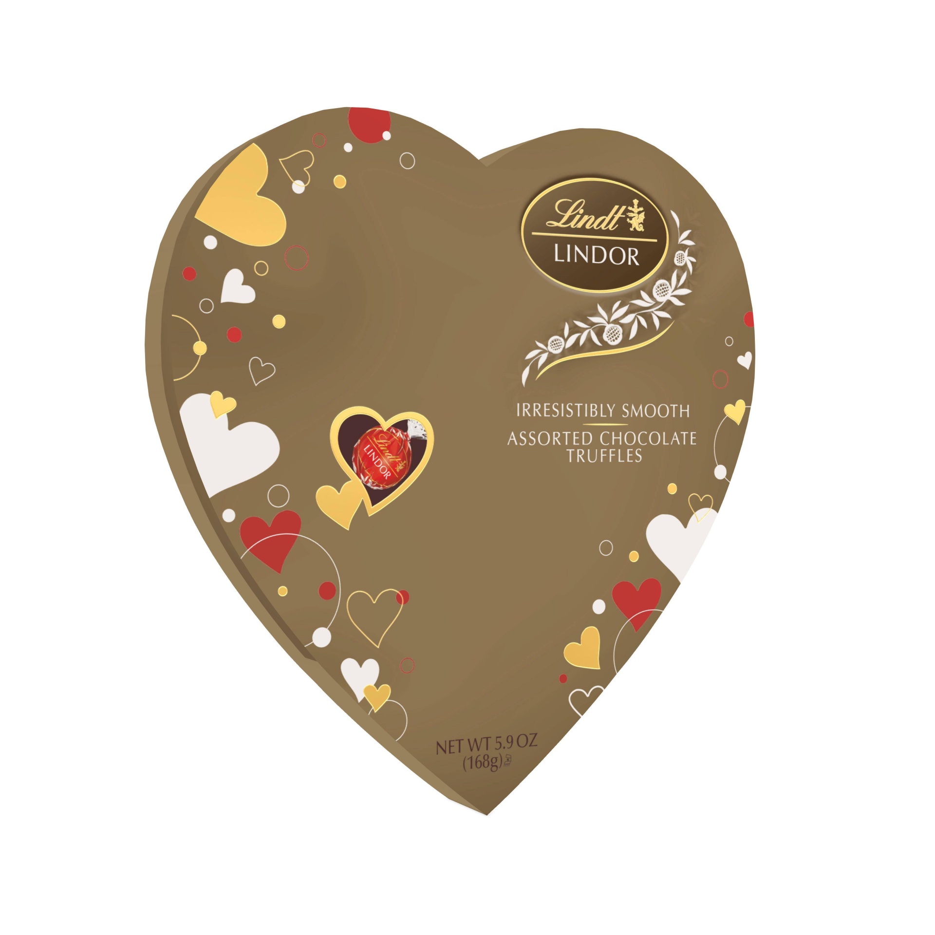 slide 1 of 3, Lindt Lindor Valentine's Assorted Chocolate Truffles, 5.9 oz