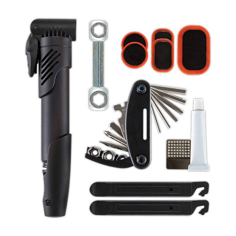 slide 3 of 8, Schwinn Bike Seat Pack with Repair Tools - Black, 1 ct