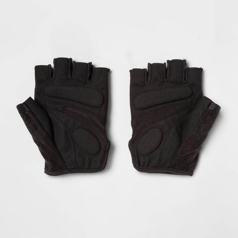 slide 2 of 4, Men's Strength Training Gloves Black M - All In Motion™, 1 ct