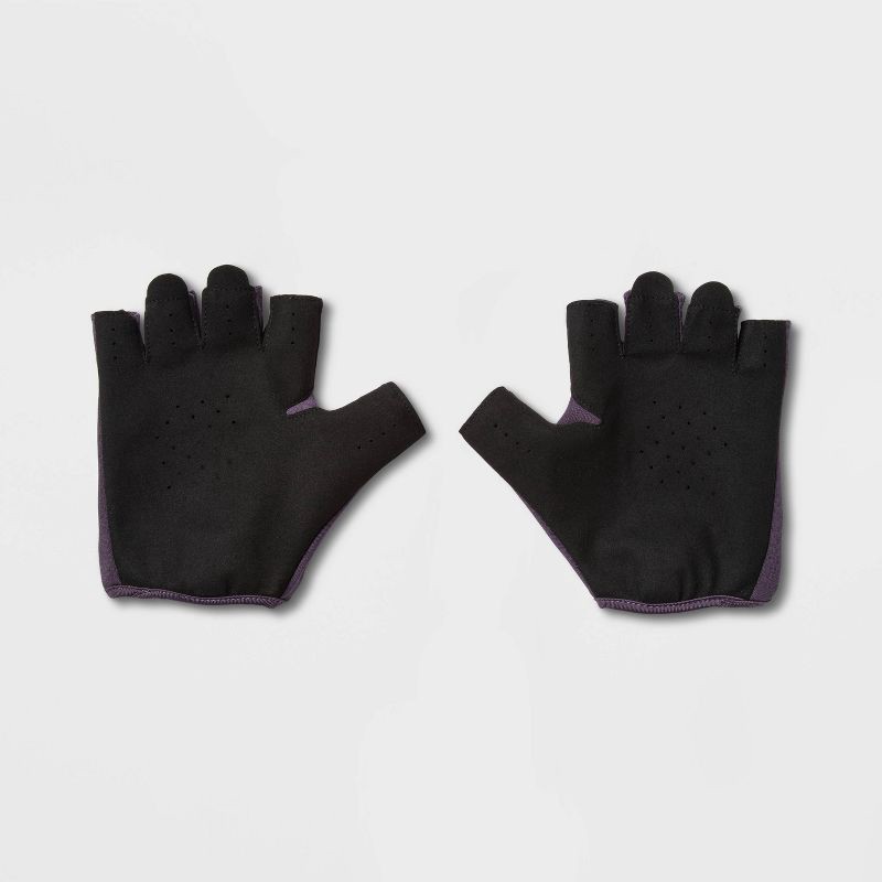 slide 2 of 4, Women's Strength Training Gloves Purple M - All In Motion™, 1 ct