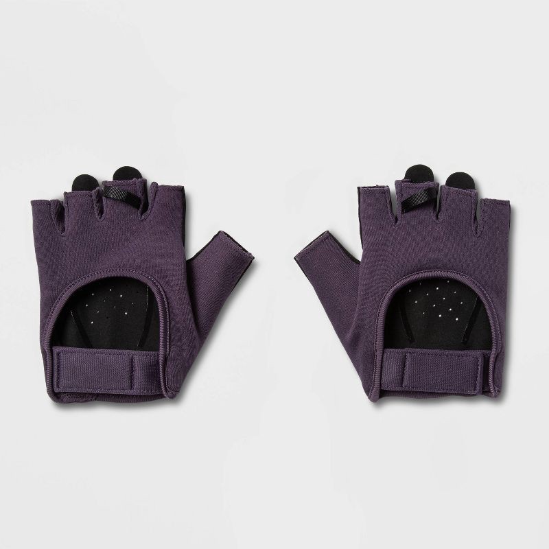 slide 1 of 4, Women's Strength Training Gloves Purple M - All In Motion™, 1 ct