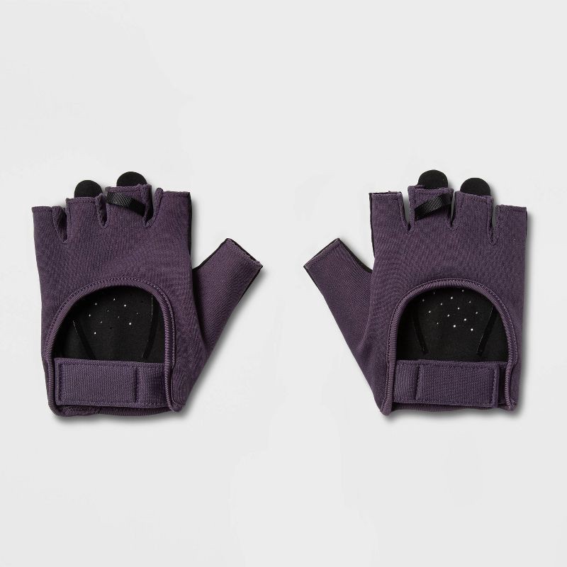 slide 1 of 4, Women's Strength Training Gloves Purple S - All In Motion™, 1 ct