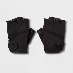 Men's Strength Training Gloves Black L - All In Motion™: Neoprene, Weightlifting