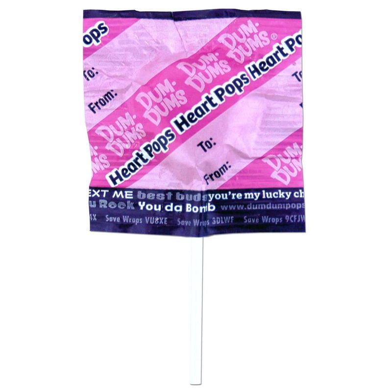 slide 6 of 7, Dum Dums DumDums Valentine's Day Heart Pops Classroom Exchange Box - 8.8oz/25ct, 8.8 oz, 25 ct