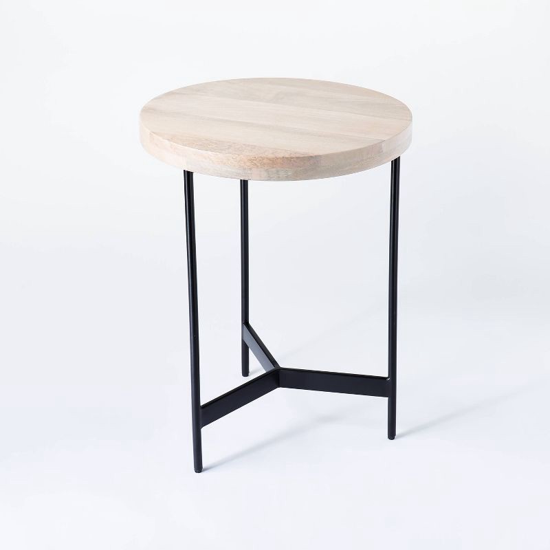 Round Glass & Wood Dessert Stand - Threshold™