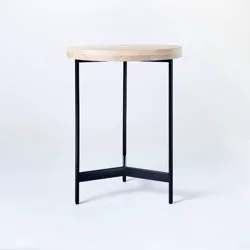 Threshold designed w/Studio McGee Villa Park Round Wooden End Table Brown - Threshold™ designed with Studio McGee Fully Assembled