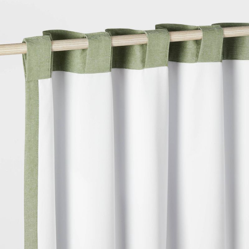 slide 5 of 6, 84" Blackout Chambray Cotton Kids' Panel Green - Pillowfort™, 1 ct