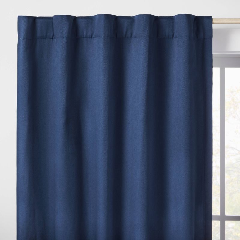 slide 2 of 5, 84" Blackout Twill Solid Kids' Panel Navy - Pillowfort™, 1 ct