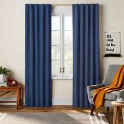 84" Blackout Twill Solid Kids' Panel Navy - Pillowfort™