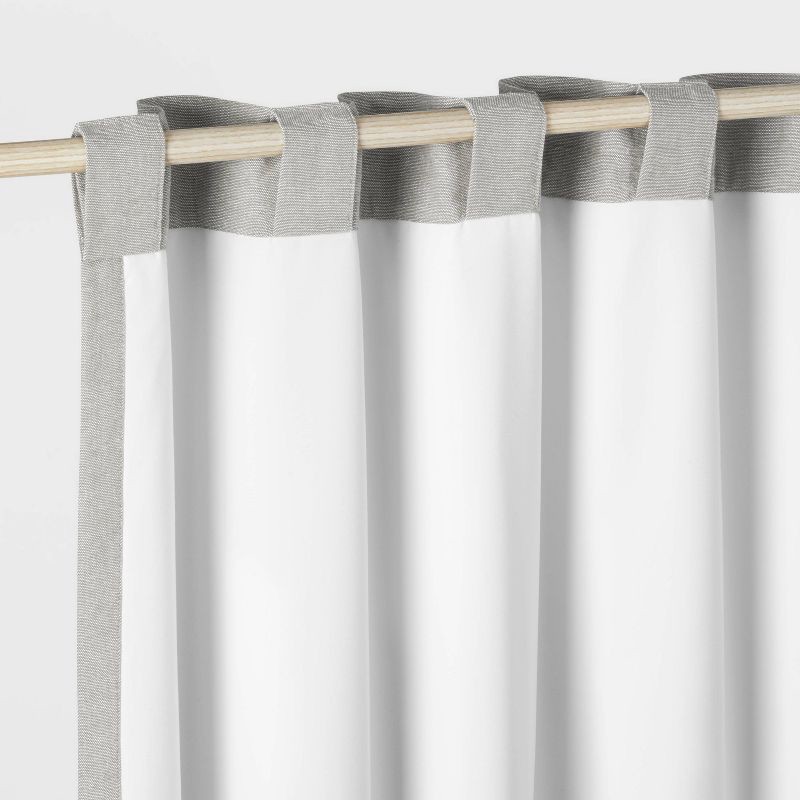 slide 5 of 5, 84" Blackout Chambray Cotton Kids' Panel Gray - Pillowfort™, 1 ct