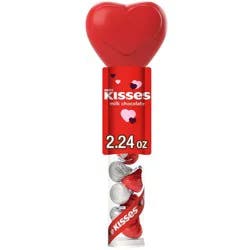 Hershey's Kisses Valentine's Day Milk Chocolate Candy Cane - 2.24oz